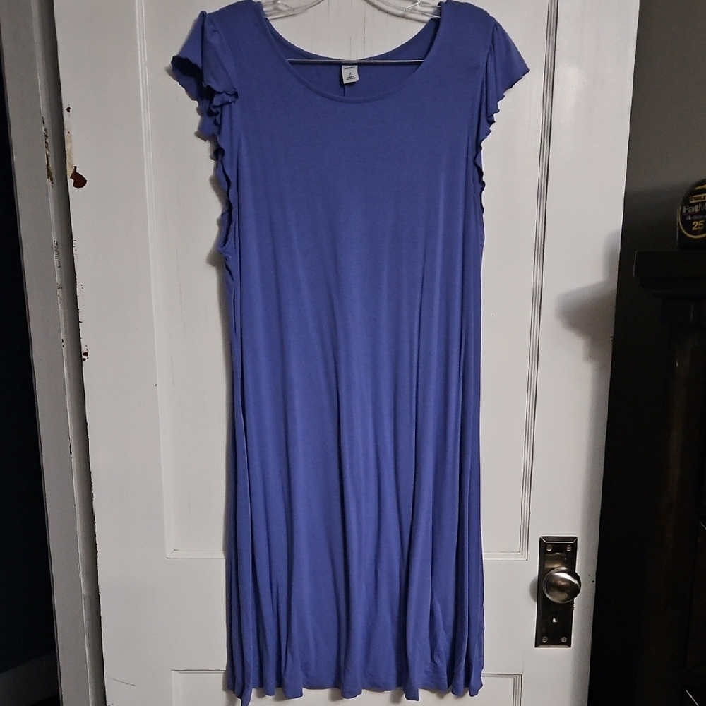 Elegant Blue Women's Dress